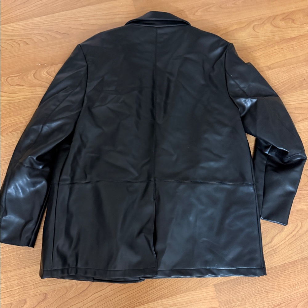 Zara Leather Blazer - Picture 2 of 5